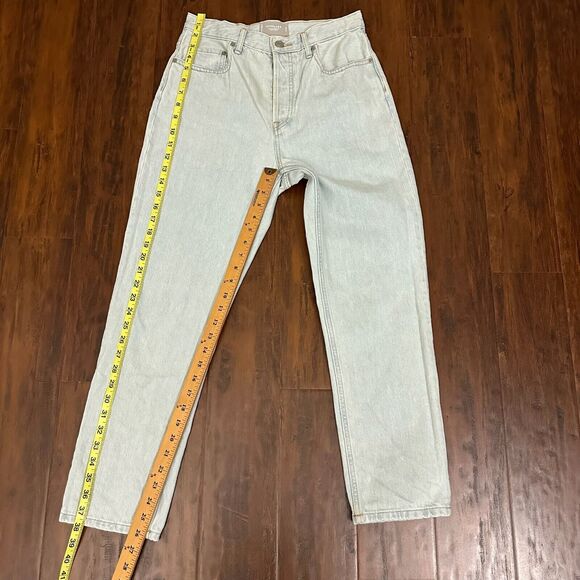 EVERLANE 90s Cheeky Jeans Light Blue Denim Cotton High Rise Cropped - Picture 13 of 14